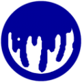 Icon Mondzeichen Blutiges Antlitz des Mondes dunkel 128