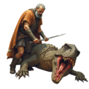 KREA.AI Raubsaurier, Leder.png